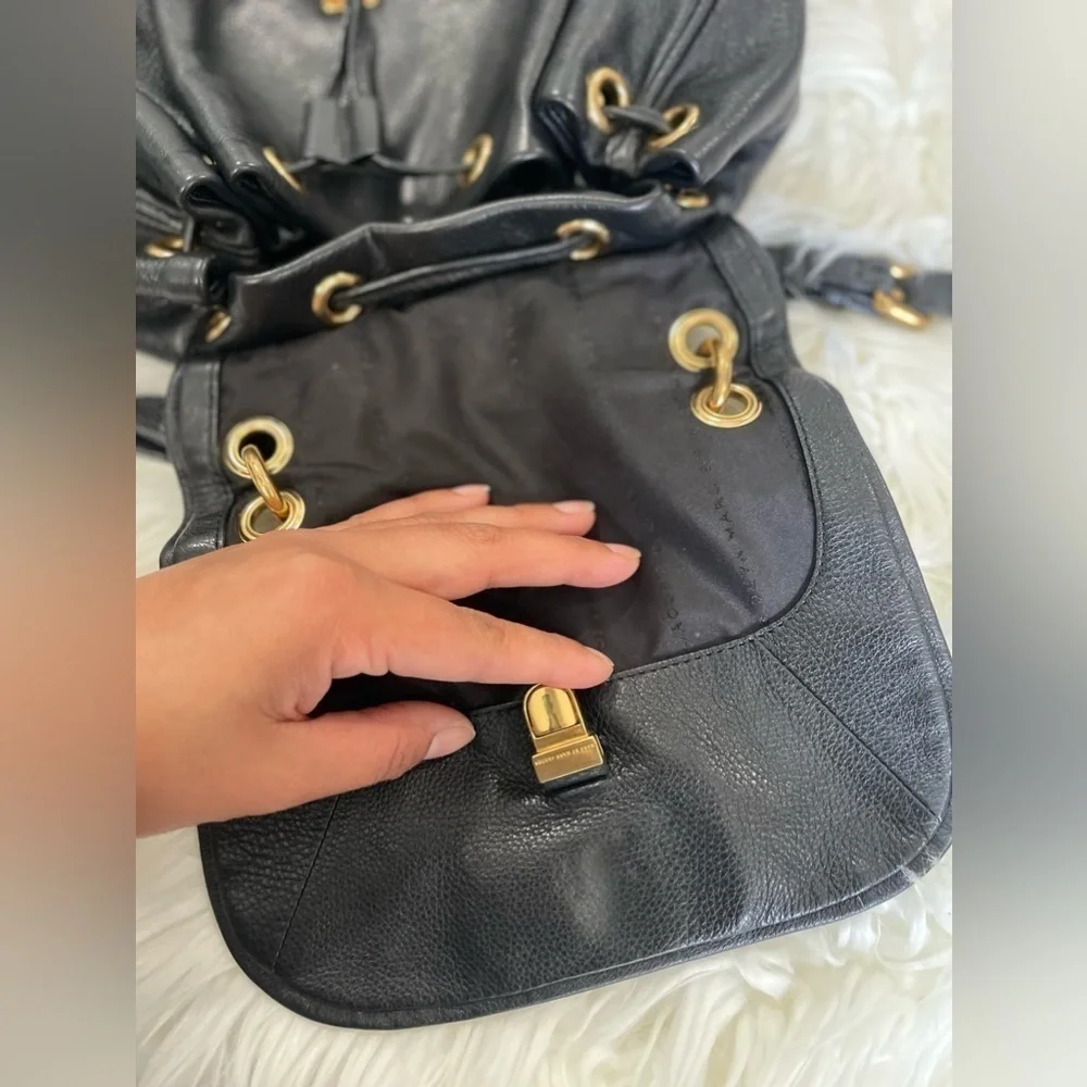 Marc By Marc Jacobs leather backpag and wallet balck